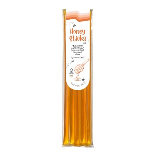 Peach Honey Straws 2 Packs (5 Counts Each)