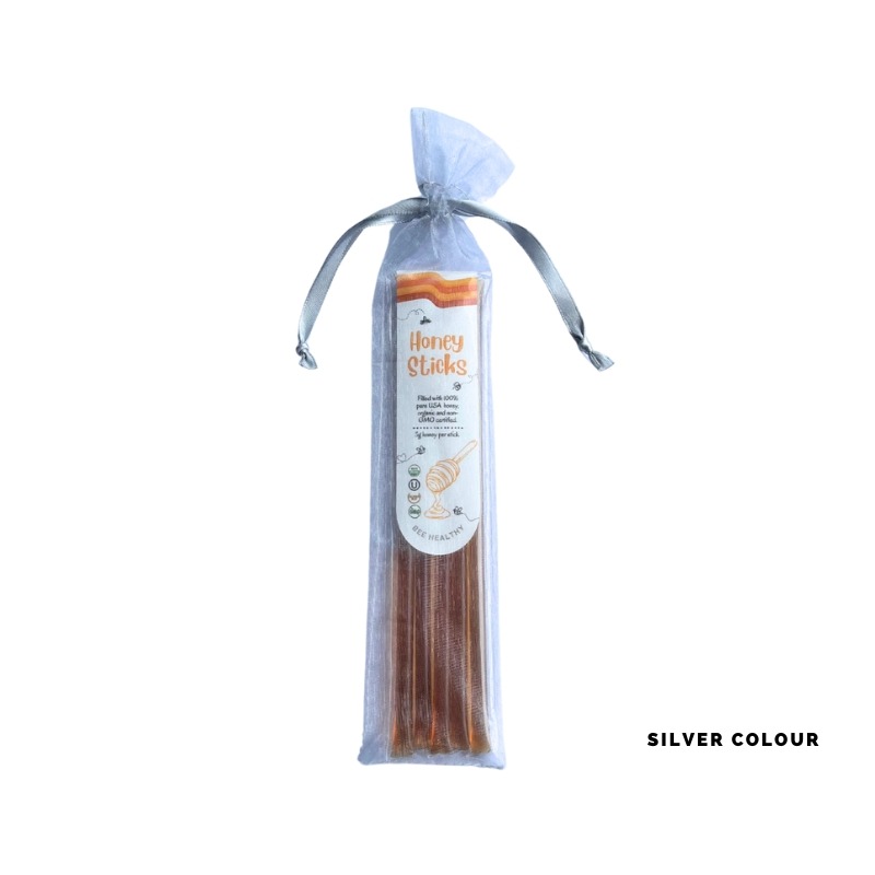 Honey sticks in organza bag (5 straws)